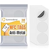 NFC Tags NTAG215 Blank NFC Cards Stickers Rewritable Programmable 215 Chip Coins with Adhesive Back