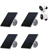 Solar Panel Compatible with Simplisafe Outdoor Camera Series 2 Wireless and Wired, 4Pack Waterpro...