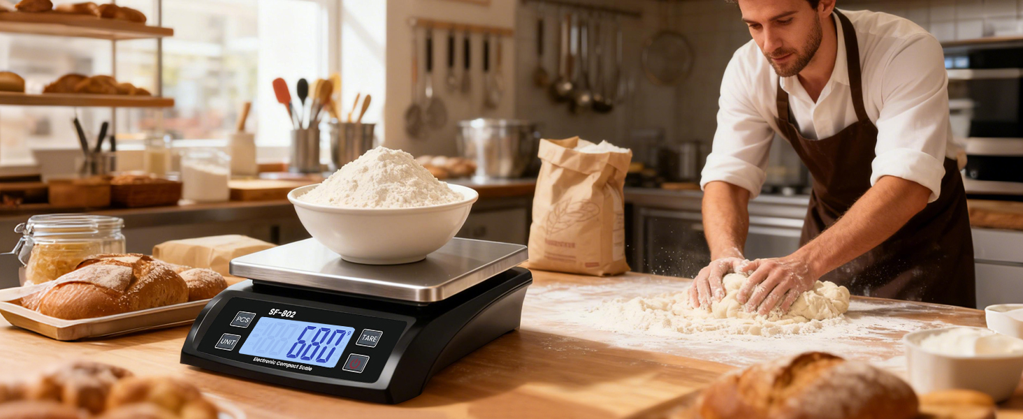 304 Stainless Steel gram Scale for Baking Cooking Meat Restaurant