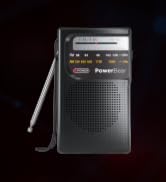 PowerBear Portable Radio | AM/FM, 2AA Battery Operated with Long Range Reception for Indoor, Outd...