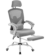 Sweetcrispy Office Computer Desk Chair, Ergonomic High-Back Mesh Rolling Work Swivel Chairs with ...