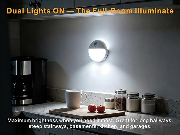 white motion sensor night light