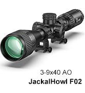 CVLIFE JackalHowl F02 AO Rifle Scope - Red and Green Illuminated Reticle - SFP Rifle Scope for Hu...
