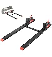 VEVOR Pallet Forks, 4000 lbs Clamp on Pallet Forks, 60-Inch Total Length Heavy-Duty Tractor Fork ...