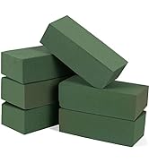 Noe &amp; Malu Floral Foam Blocks | Florist Flower Styrofoam Green Craft Bricks Applied Dry or Wet | ...
