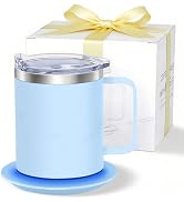 Zhenglu Heated Coffee Mug, Self Heating Electric Mug 131°F, USB Powered Coffee Cup with Auto Shut...