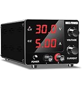 NICE-POWER DC Power Supply Variable, 30V 5A Adjustable Switching Regulated Power Supply with Enco...