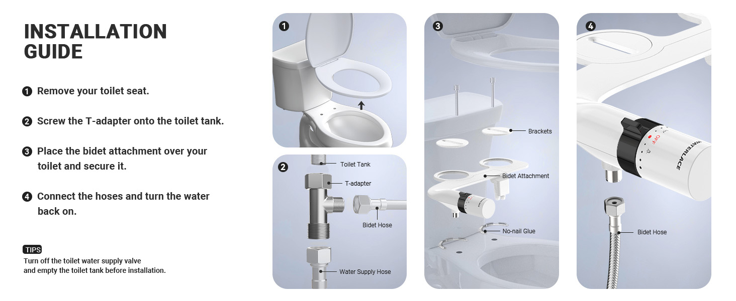 bidet attachments