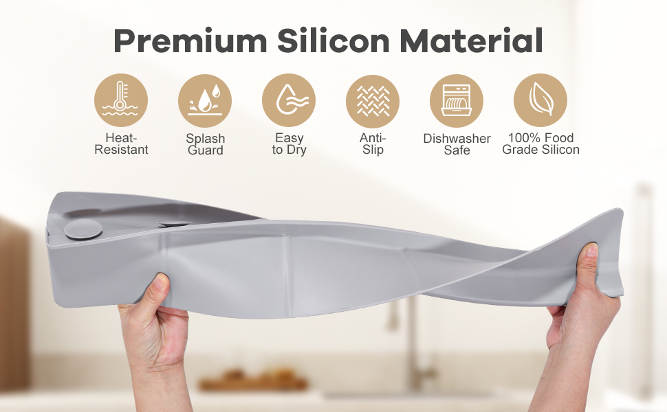 Kitchen sink splash guard