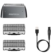PRITECH RSM-1699 Foil Shaver Head replacement and recharing cable,2 pack cutter