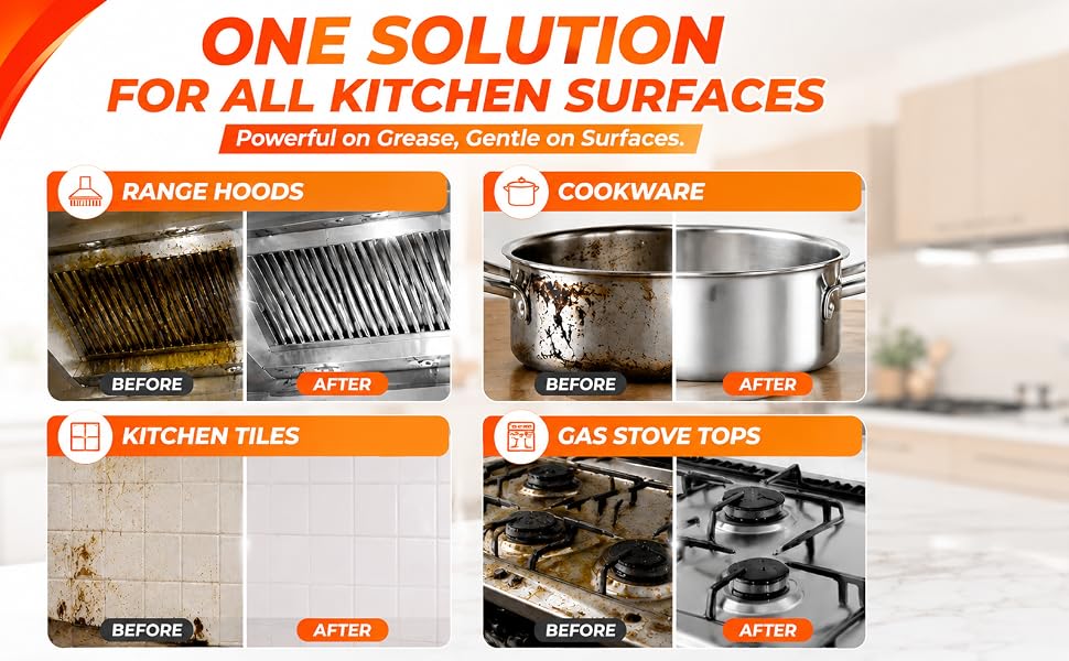 Clean Up Kitchen Oil Stains Spray