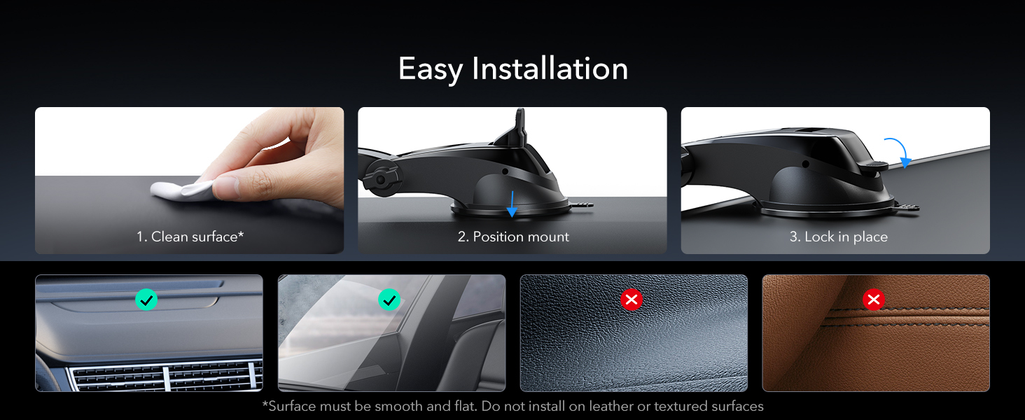 ESR for Qi2 15W MagSafe Car Mount Charger