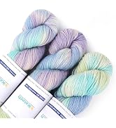 Katech Wool Yarn for Crocheting- 10.58 oz/ 300g Gradient Yarn Wool 52%, Cashmere 10%, Polyester 3...