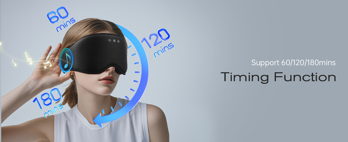 ZHENYEMEI Sleep Mask with Bluetooth Headphones Built-in Wireless Speaker Headphones