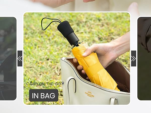 Travel Compact Umbrella Windproof - Portable Automatic Umbrellas for Rain