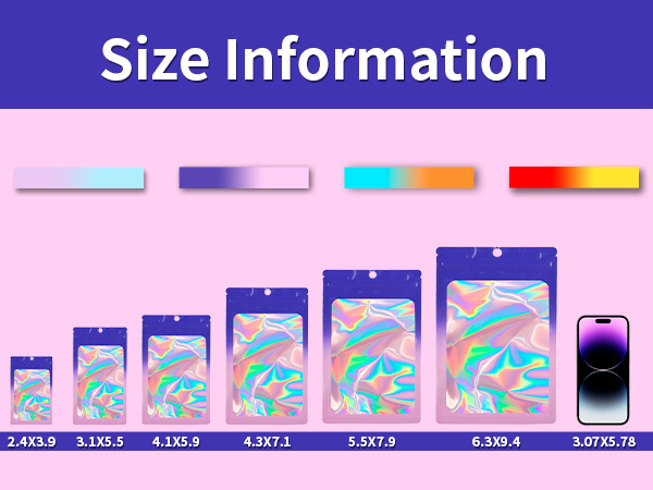 Holographic Mylar Bags for Food Storage