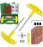 HYHJMISTY 32Pcs Tire Repair Kit, Heavy Duty Tire Plug Kit,Universal Tire Repair Tools to Fix Punc...