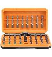LeCoirrax 42 In 1 Magnetic Screwdriver Set, Ratcheting Screwdriver Set with Detachable Handle, Mu...