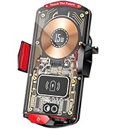 Wireless Car Charger Mount,Phone Holder,15W Fast Charging, Air Vent Clamp,Auto Clamping,360° Rota...