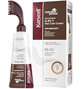 Karseell Men Easy Comb-In Color Mens Hair Dye Maca essence 6-IN-1 Hair color Cream 100 percent Gr...
