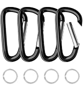 Large Aluminum Carabiner D Ring