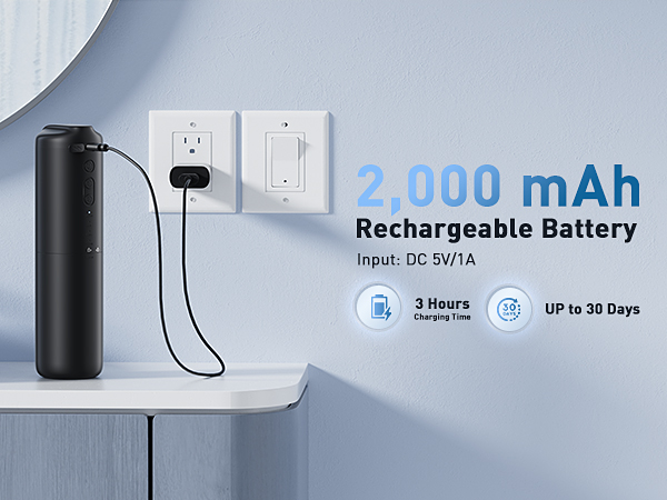 2,000 mAh Rechargeable Battery