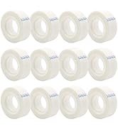 OWLKELA - 12 Rolls Invisible Tapes 0.7 in x 1000 Inches, Matte Finish Invisible Tape, Foggy Trans...