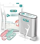 Dental Floss Picks-Floss Dispenser Portable Storage Box Flossers for Adults,More Hygienic,Total 3...