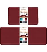 HappyTrends Kitchen Mat [2PCS] Cushioned Comfort Anti-Fatigue Floor Mat, Waterproof Non-Slip Kitc...