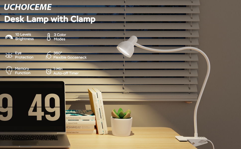Clip on Lamp USB Reading Light