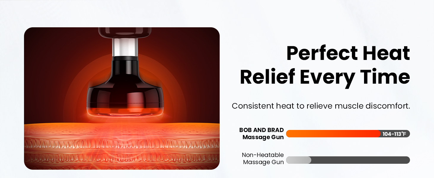 massage gun with heat