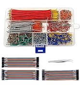 Minidodoca 840 Pcs Breadboard Jumper Wire Cables for Arduino, 14 Values, 2 mm/0.08"-125 mm/4.92" ...