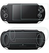 Screen Protectors Compatible Sony PlayStation Vita 1000 &amp; Back Covers, AFUNTA 2 Pack (4 Pcs) Temp...