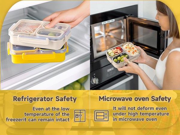 Stainless steel lunch box set suitable for microwave refrigeration