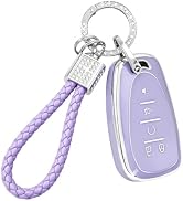 PIFOOG Key Fob Cover Compatible with Chevy Equinox Malibu Traverse Blazer Camaro 