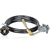 GasSaf 5 FT Propane Adapter Hose with Griddle Regulator, Griddle Gas Conversion Kit for Blackston...