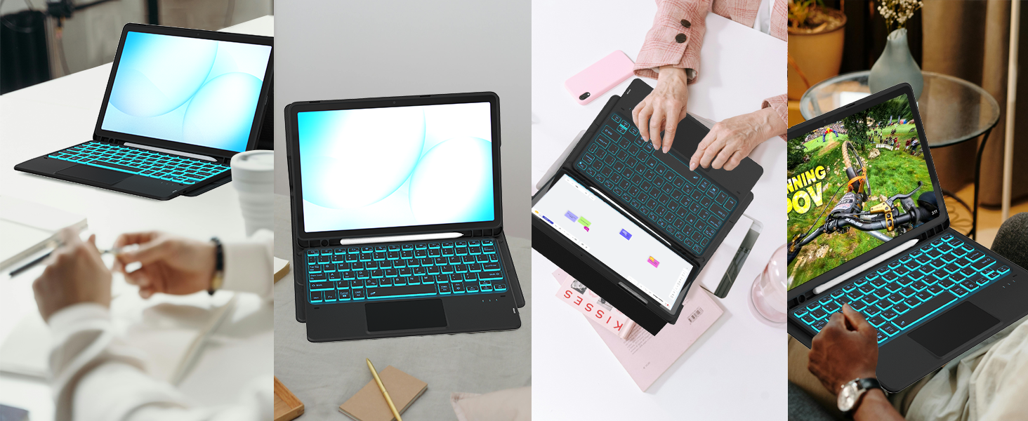 galaxy tab a9 plus case with keyboard