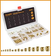 HANGLIFE Heat-Set Threaded Inserts (Assortment Kit(345pcs))