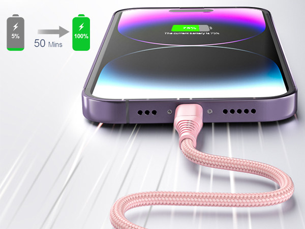 iphone charger fast charging