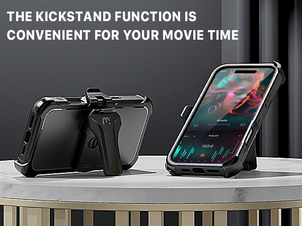 THE KICKSTAND FUNCTION IS CONVENIENT FOR YOUR MOVIE TIME