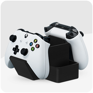 Desktop stand for gaming controller and remote controls