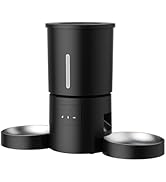 Miaosical Automatic Cat Feeder for 2 Cats,WiFi Smart App for Remote and Scheduled Feeding, 4.2L L...