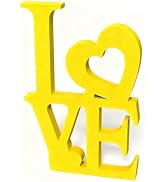 Love Sign Wooden Blocks Valentines Day Decorations V-day Gift Freestanding Love Letter Table Top ...