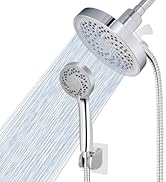 Nuodan Rain Shower Head with Handheld, High Pressure Rainfall Showerhead and 3 Settings Hand held...