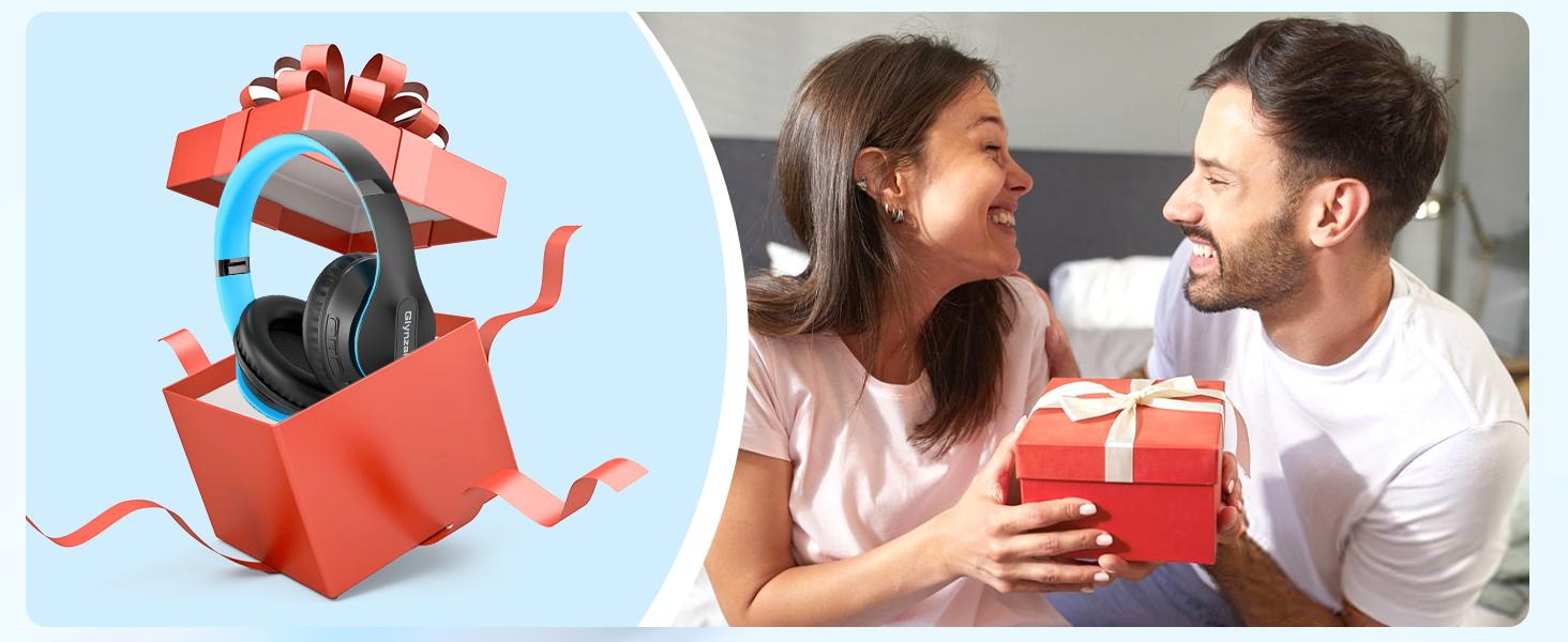 Headphones wireless bluetooth adopt V5.3 bluetooth chip technology to ensure more stable connection