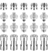Camera Screw Set, 20PCS 1/4 to 1/4, 1/4 to 3/8 Screw Adapter Converter Threaded Screws Adapter Sp...
