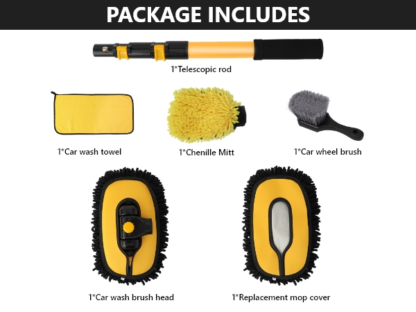 car washing brush with long handle