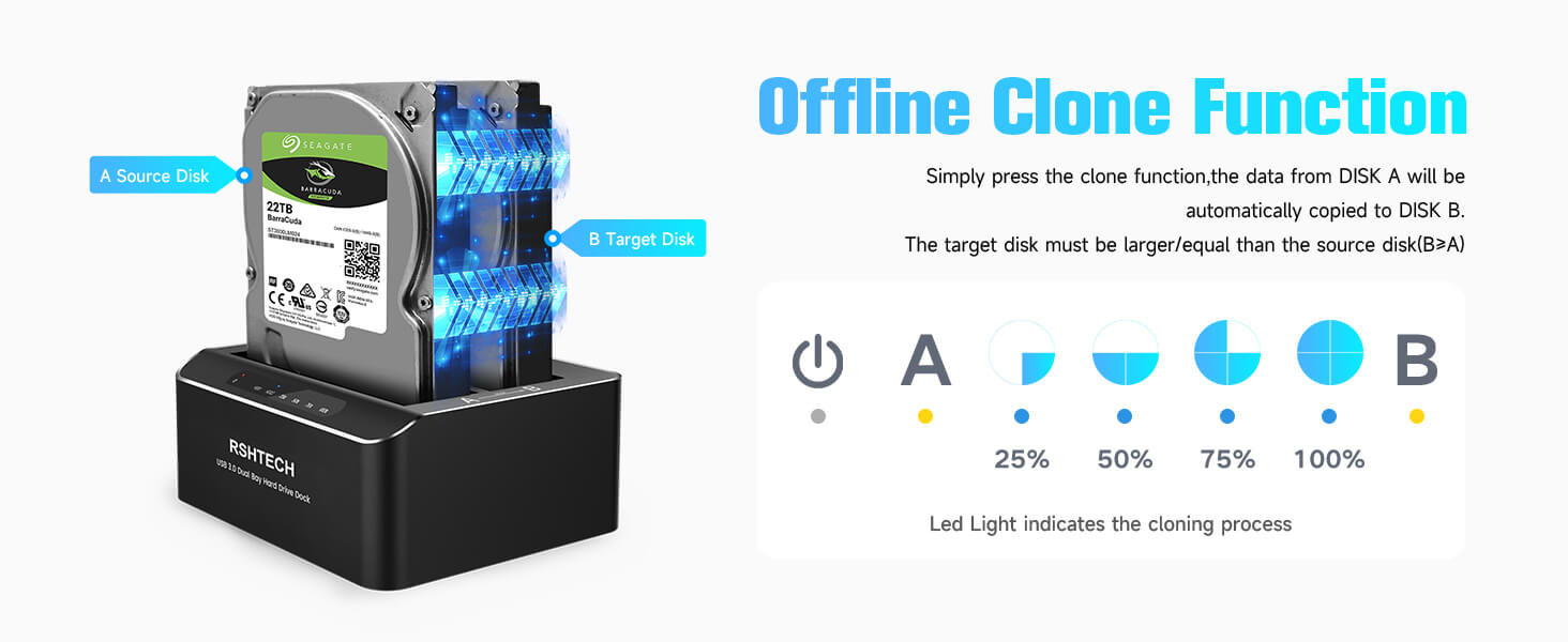 hard drive docking station offline clone