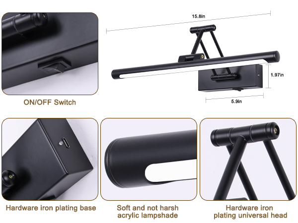 black PICTURE LIGHT 