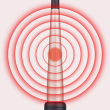 tourmaline ceramic cone-like pipe